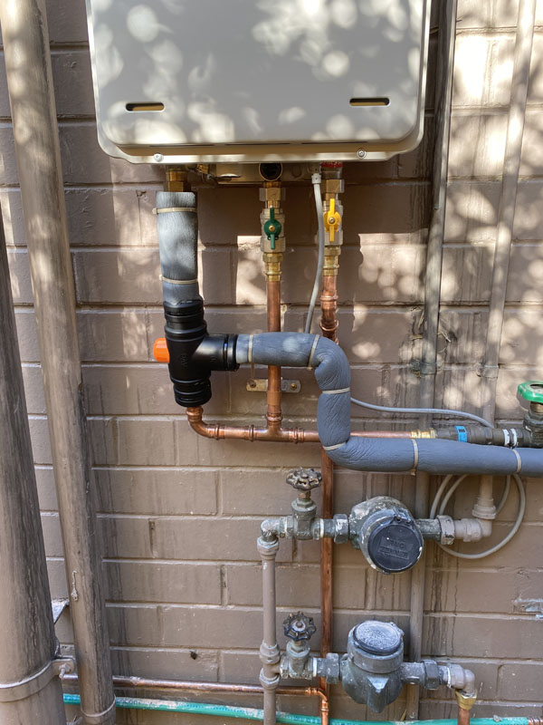 Hot water unit replacement