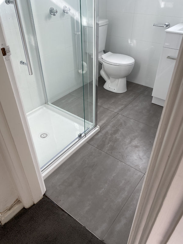 Bathroom renovation, St Kilda